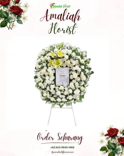 Krans Bunga Duka Cita di Tabing Banda Gadang