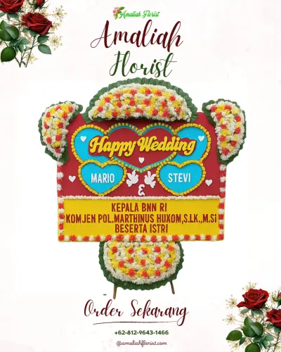 Karangan Papan Bunga Pernikahan di Tabing Banda Gadang