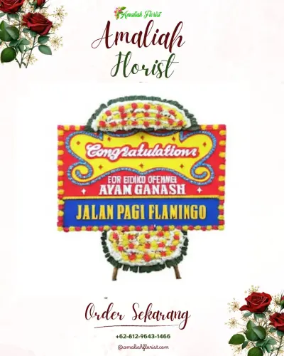 Bunga Papan Congratulation di Tabing Banda Gadang
